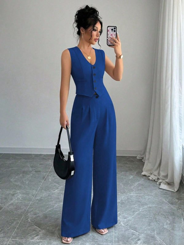 Set Vest Nữ Không Tay Màu Ghi “Form Muse” – Thanh Lịch & Cá Tính - Ảnh 2